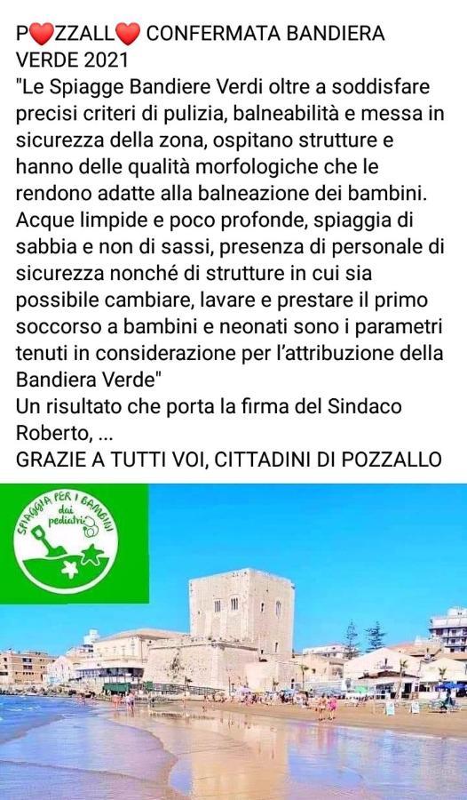 A Pozzallo Vicino Al Mare Villa Bagian luar foto